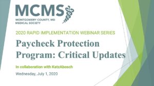 Paycheck Protection Program: Critical Updates for Medical Practices