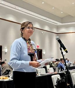 Aruna Nathan, M.D., MCMS President