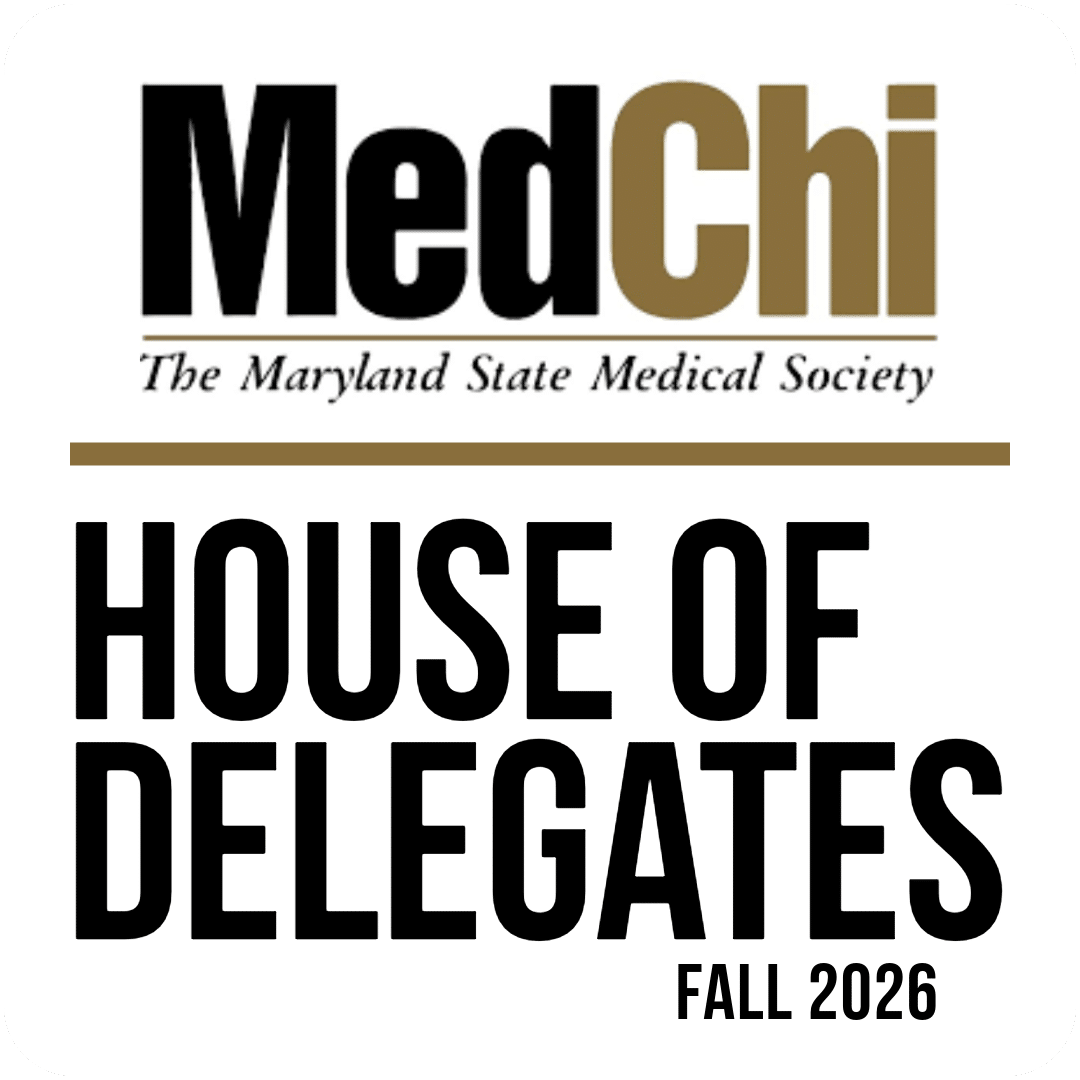MedChi, The Maryland State Medical Society logo for the House of Delegates Fall 2026 meeting.